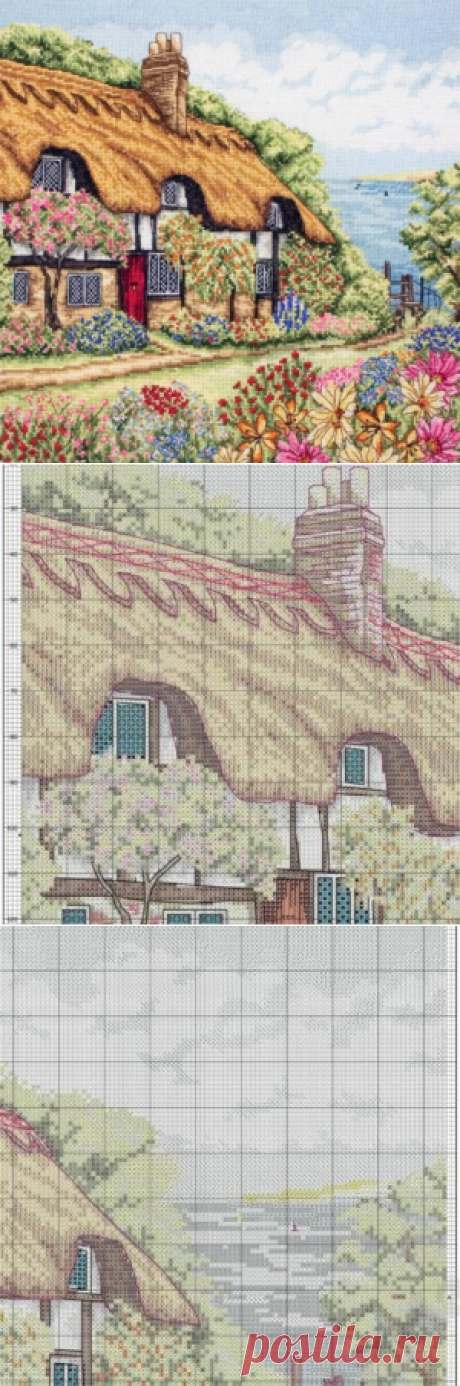 Вышивка «Seaview Cottage» | Скачать схему бесплатно