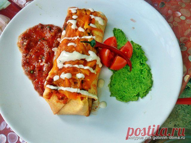 Аппетитное буррито , почти как в Мексике | Четыре вкуса