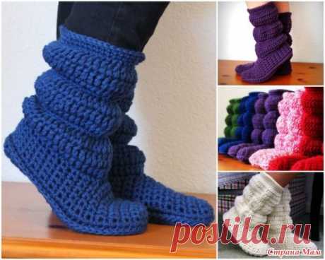 Вязание крючком сапожек - Вязание - Страна Мам