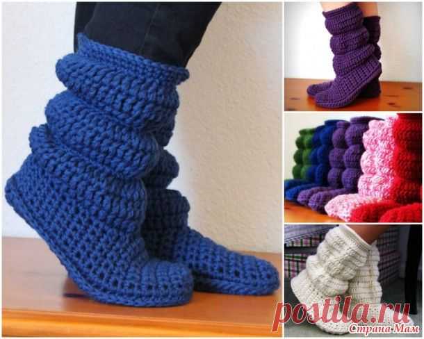 Вязание крючком сапожек - Вязание - Страна Мам