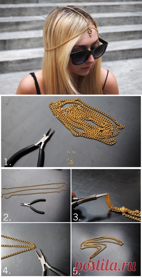 Украшение на голову в стиле Boho / Украшения для волос / ВТОРАЯ УЛИЦА