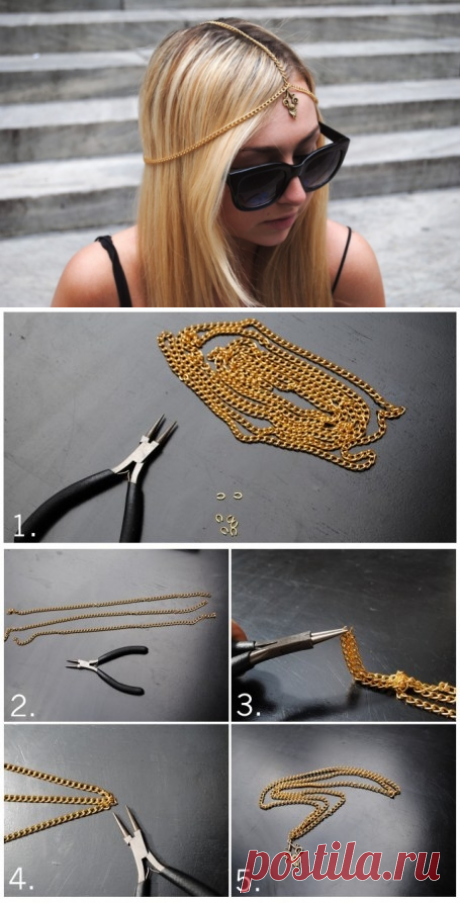 Украшение на голову в стиле Boho / Украшения для волос / ВТОРАЯ УЛИЦА