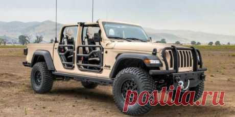 Создатели «Хаммера» превратили Jeep Gladiator в армейский вездеход ( 2 фото ) . Тут забавно !!!