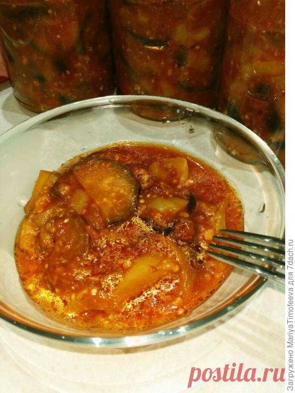 Соус из баклажанов и болгарского перца на зиму. Пошаговый рецепт с фото