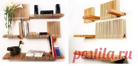 Полки для книг - 55 вариантов - фото - Разумное хранение