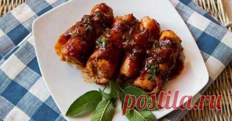 Мясные пальчики из свинины с начинкой из орехов, грибов, сыра и сала