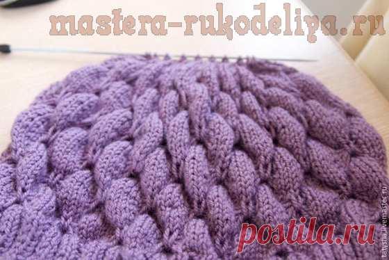 Мастер-класс по вязанию спицами: Шапка с узором «бабочки»