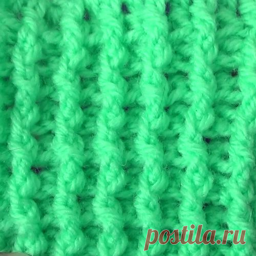 Резинка крючком из рельефных столбиков