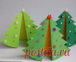 Открытки-ёлочки своими руками
#сделай_сам