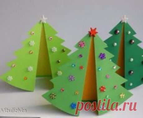 Открытки-ёлочки своими руками
#сделай_сам