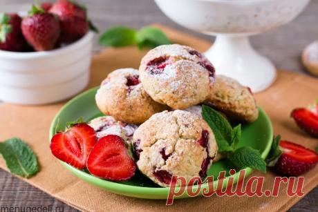 Мятное печенье с клубникой | Меню недели