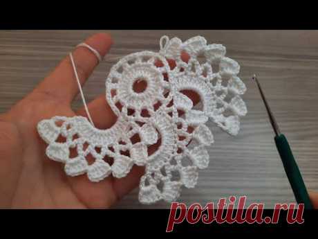 Super Easy Beautiful Flower Crochet Motif knitting Online Tutorial for beginners Tığ işi Örgü