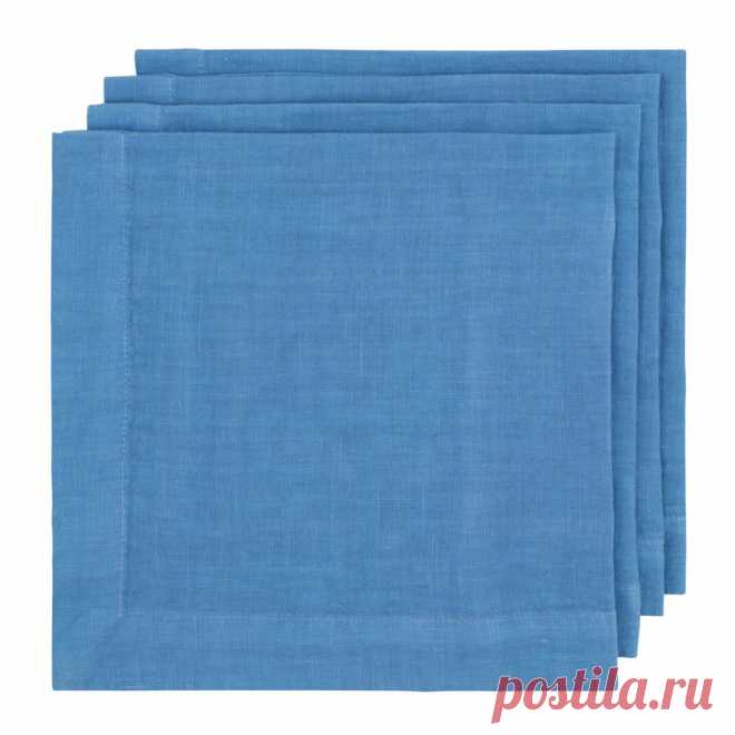 Lupine HG Signature Hand-dyed Linen Napkin - Set of 16 - Hudson Grace The Lupine HG Signature Hand-dyed Linen Napkin brings a refined touch of laid-back luxury to your dining table, and is a Hudson Grace exclusive.