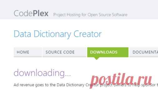 Data Dictionary Creator - Download Release File