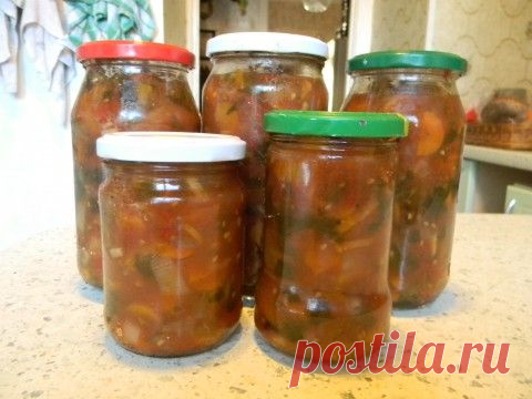 Салат-заправка из алычи.