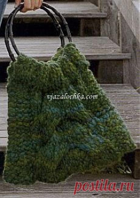 Вязаные сумки и аксессуары спицами