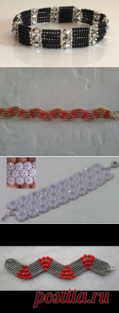 Quick and Easy beaded bracelet  - YouTube | 8 | Herringbone, Beaded bracelets and Youtube