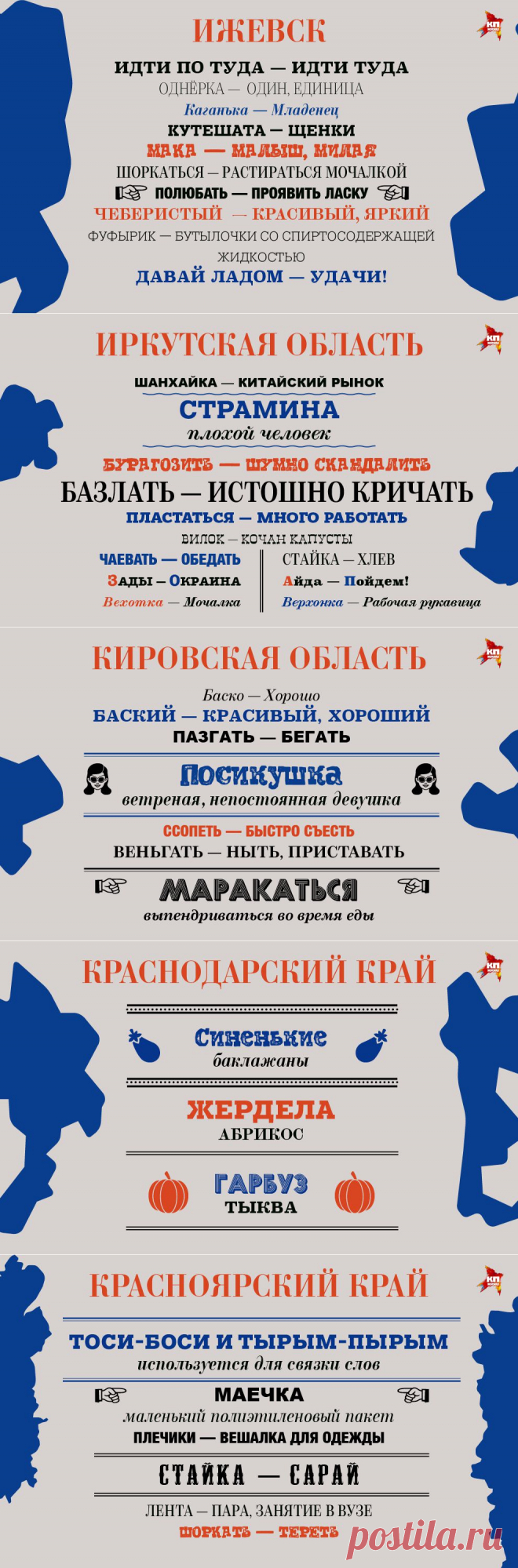 150 региональных словечек, которые введут в ступор москвичей // KP.RU