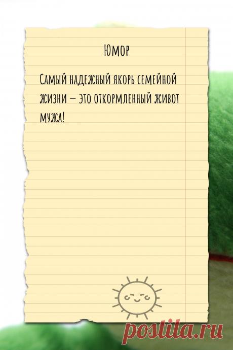 Цитата про «Юмор» — Самый надежный якорь семейной жизни — это…