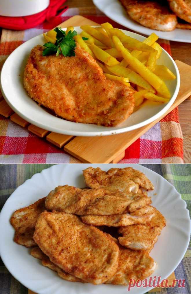 Куриные грудки &#171;Нежнейшие&#187; в панировочных сухарях. &laquo;  Рецепты салатов, тортов, супов и других блюд на сайте rus.menu