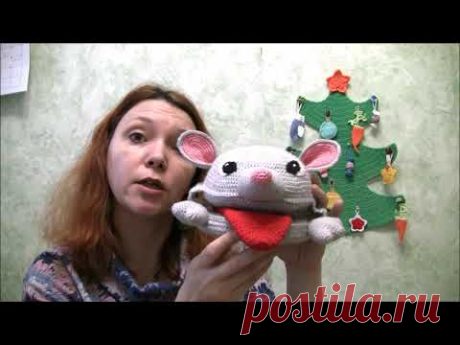 Логопедическая игрушка Мышка. Материалы для вязания игрушки.