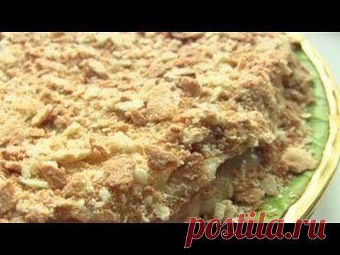 Торт Наполеон по домашнему:Самый простой рецепт-VIKKAvideo