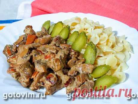 Мясо с грибами в сметане. Фото-рецепт / Готовим.РУ