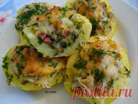 Фаршированный картофель в духовке | Ложка-Поварёшка рецепты и блюда