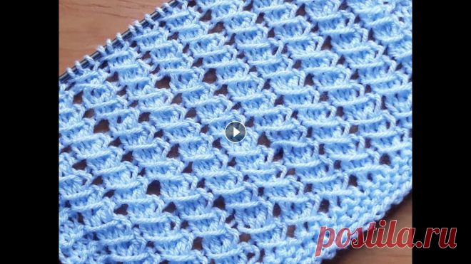 Простой узор спицами для летней кофты, топа, кардигана