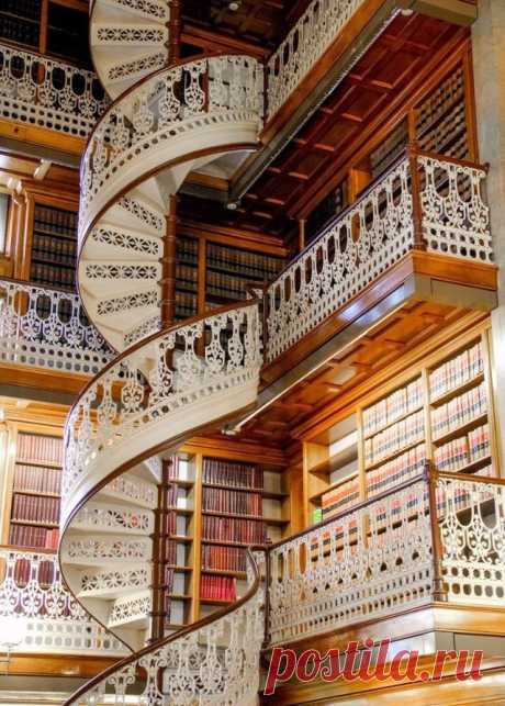 Библиотека во Флоренции, Италия.

#Интересныефакты #вбиблиотеке #миркниг