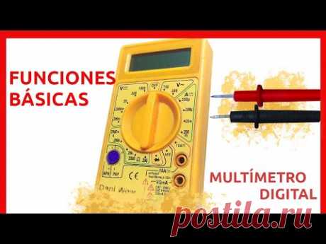 MULTÍMETRO DIGITAL cómo USARLO y sus FUNCIONES Básicas | Con Ejemplos | (MUL-010)