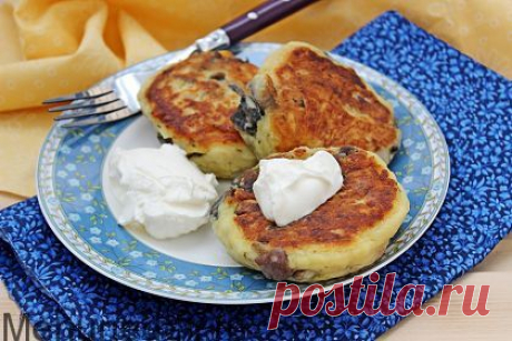 Картопляники с грибами - рецепт с пошаговыми фото / Меню недели