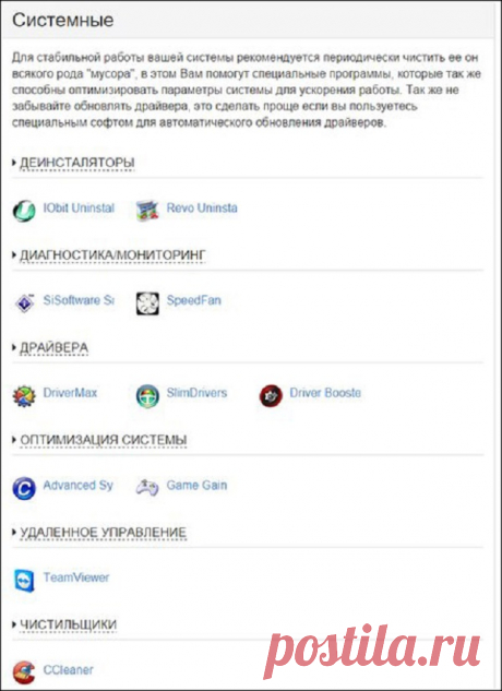 Нужные программы для компьютера