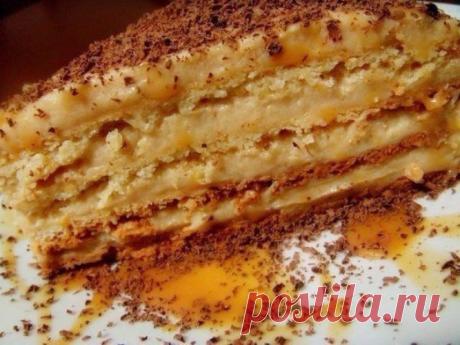 Вкусный Торт Крем-брюле от которого невозможно оторваться!