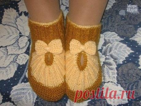 ​Тапочки с бантиком