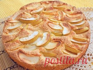 Самые вкусные рецепты: Бисквитный пирог с яблоками