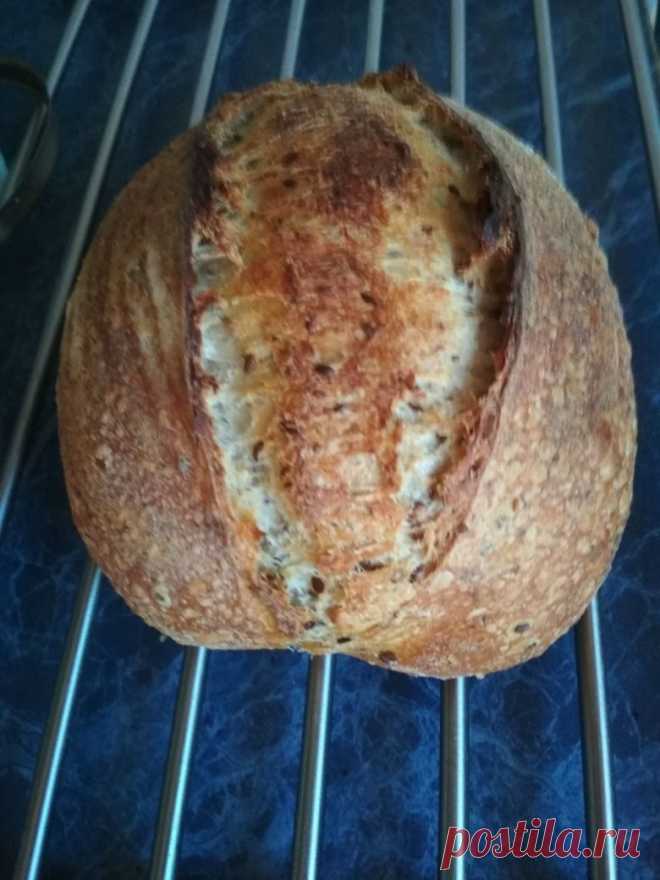 Хлеб с ц/з мукой и семенами льна, подсолнечника, чиа
