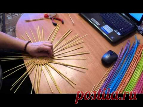 мк корзинки курочки спиральным рисунком