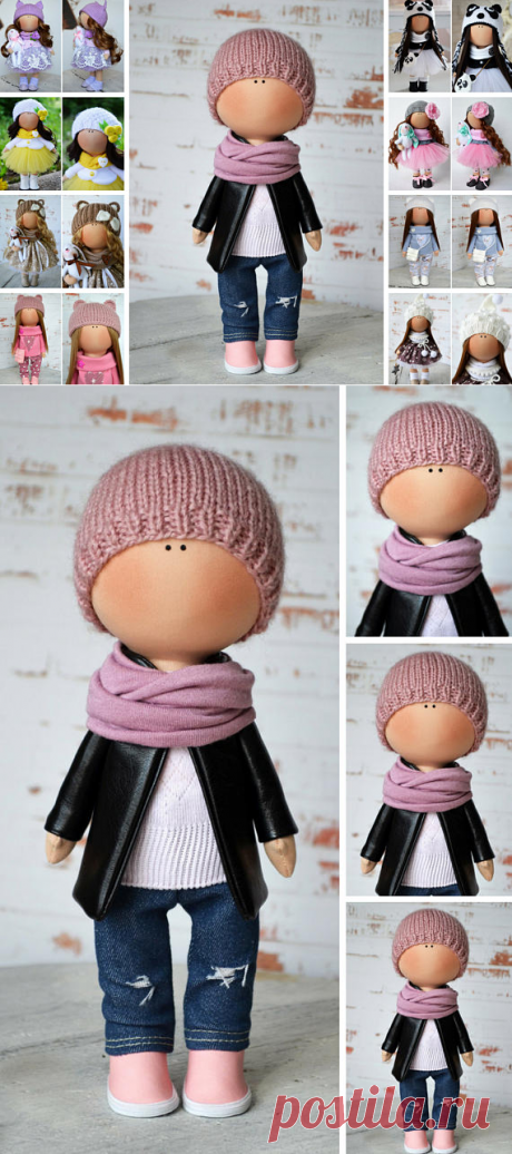 Doll Boy New Year Doll Winter Christmas Doll Vinter Fabric