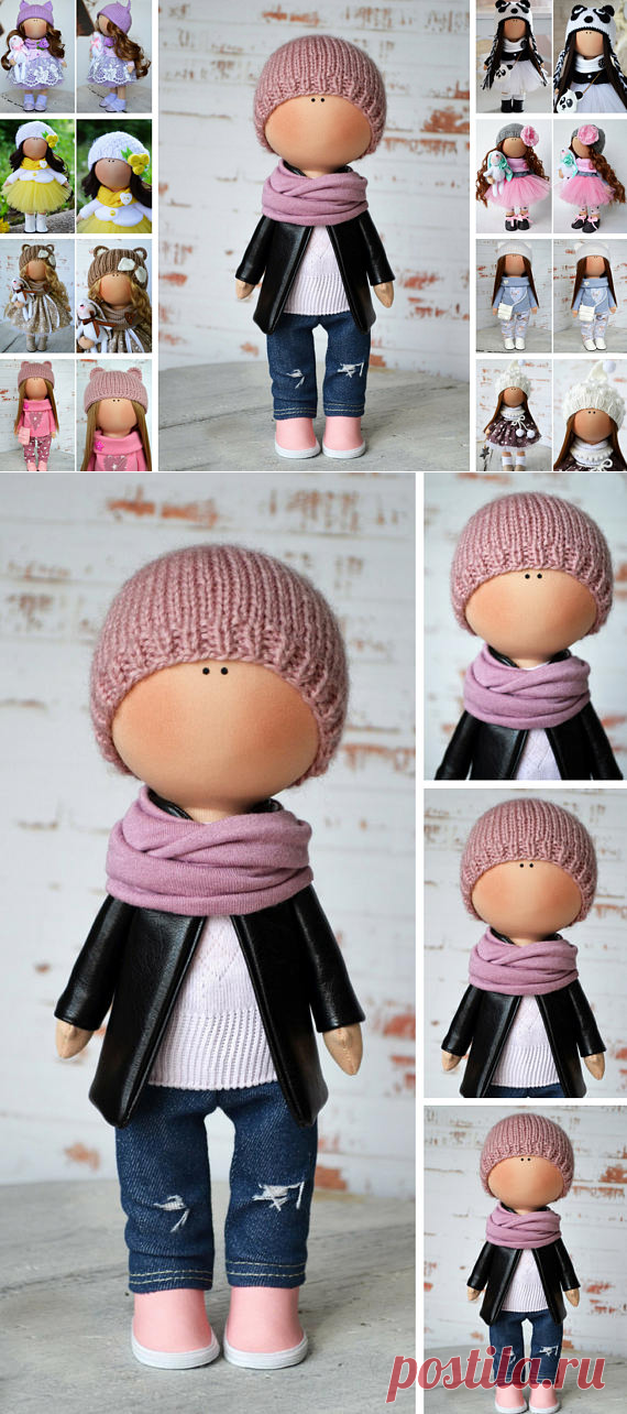 Doll Boy New Year Doll Winter Christmas Doll Vinter Fabric