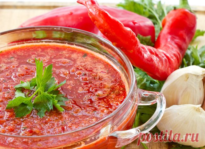 Аджика на зиму: рецепт без помидоров (видео) - tochka.net