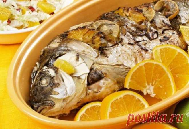 Карп с апельсинами