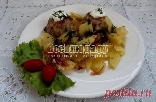 Тефтели в духовке с картошкой, как приготовить быстро и вкусно, рецепт с фото | Все Блюда