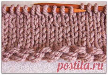 4 красивых и несложных варианта наборного края спицами | Paradosik_Handmade | Яндекс Дзен