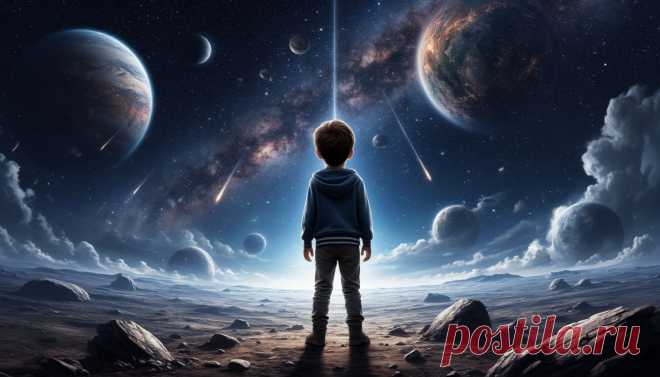 мальчик на разрушенной планете