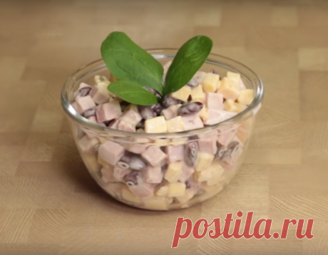 Лучшие кулинарные рецепты - Салат «Невеста» с копченой курицей