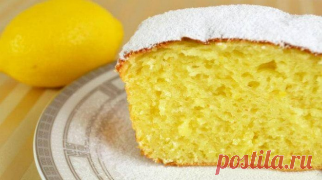 Творожный кекс с лимоном