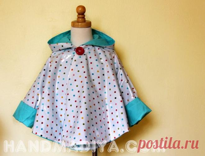 Шьем красивый дождевик быстро и просто .