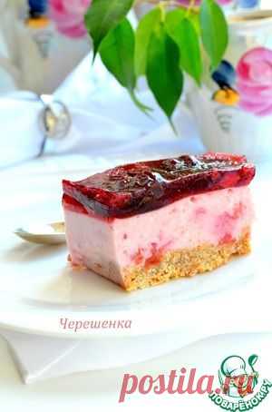 Вишнево-йогуртовые пирожные - кулинарный рецепт