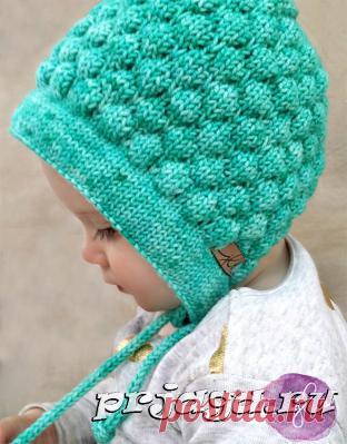 Шапочка – чепчик спицами для малыша от jOSSLYNNdesigns